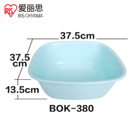 爱丽思(IRIS) 日本家用正方形塑料水盆 洗菜洗水果盆BOK-380