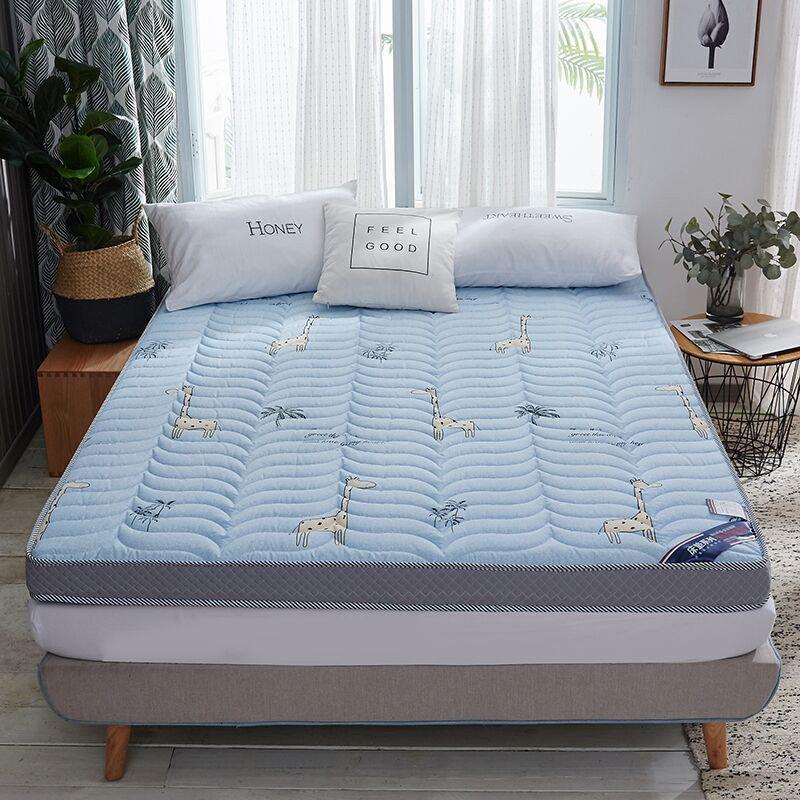 美帮汇床垫软垫家用床褥海绵加厚硬榻榻米垫子地铺睡垫租房专用垫被褥子 【四季款】10cm-长颈鹿 150x200cm【内芯加密30%—回弹性好！】