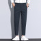 秋冬款西裤男9分裤 纽扣中腰宽松弹力百搭时尚简约新款男士休闲裤