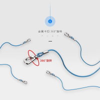佳钓尼鱼竿失手绳钢丝伸缩自动护竿放杆绳钓鱼用品垂钓渔具配件 弹簧式失手绳5米 (带钢丝)【颜色随机】赠品请看详情说明！