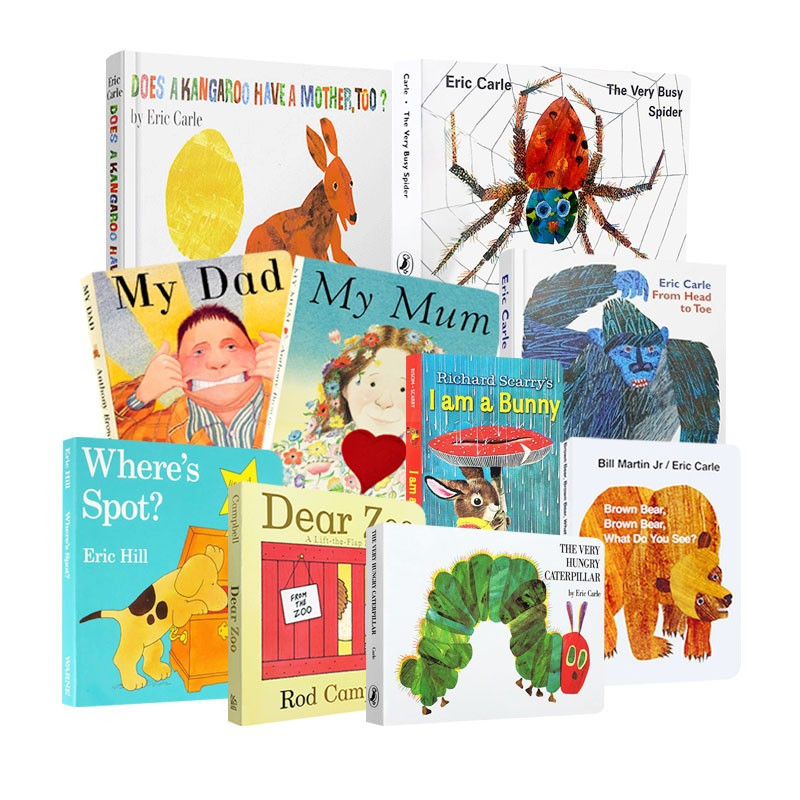 棕色的熊好饿的毛毛虫我爸爸我妈妈艾瑞卡尔英语经典绘本吴敏>800_800