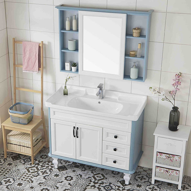 碳纤维落地式浴室柜卫生间镜箱柜洗漱台池洗手洗脸盆柜组合闪电客洗手