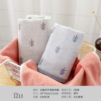古田兔纱布毛巾纯棉吸水擦洗脸家用男女柔软洗澡吸汗全棉毛巾