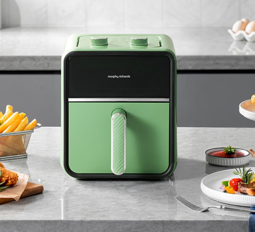 摩飞电器(Morphyrichards)空气炸锅小型家用可视电炸锅不粘易清洁3.5L大容量轻脂少油自由控温控时薯条机