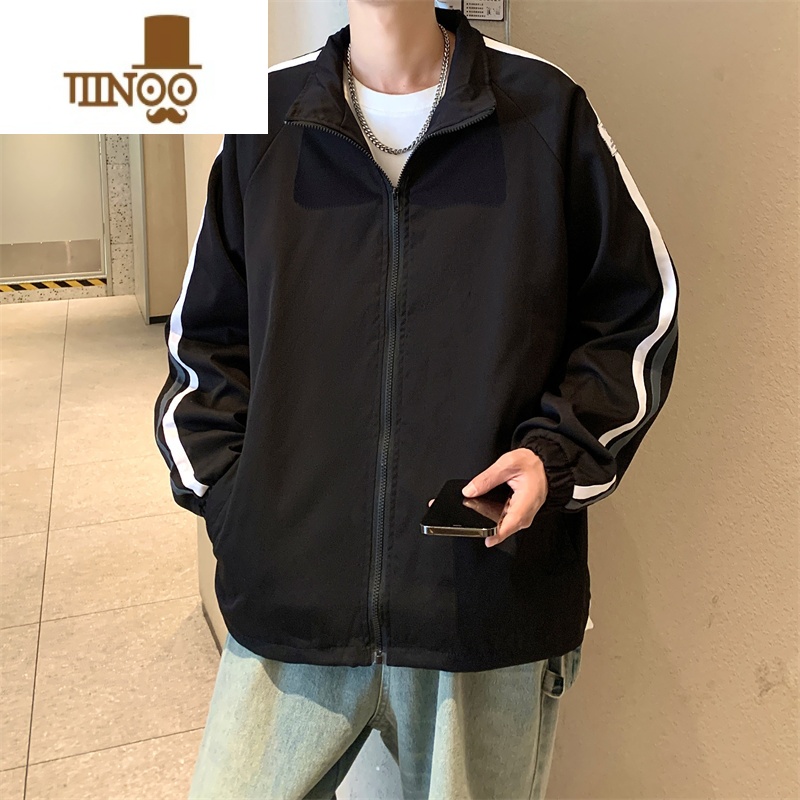 YANXU棒球服夹克男2023秋季新款潮牌美式高街冲锋衣港风设计感宽松外新高清大图