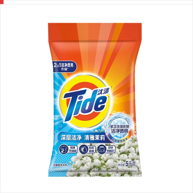 汰渍(TIDE)洗衣粉熏香 护色焕彩深层洁净 强力去油渍污渍大袋家庭装 深层洁净[3kg劲爆装*4袋装]