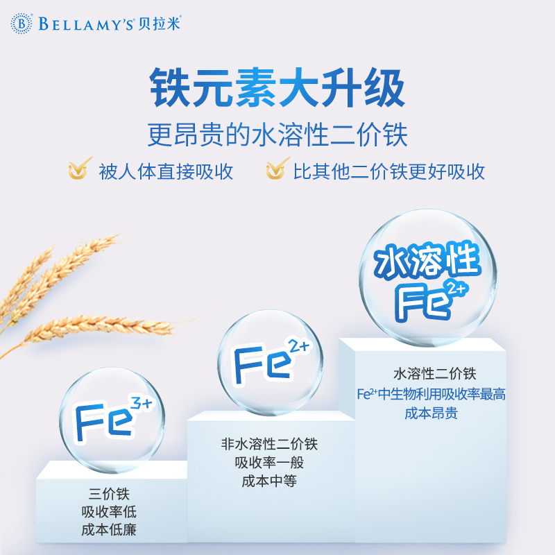 贝拉米(Bellamy’s)有机婴幼儿辅食胡萝卜菠菜米粉225g/罐6月+