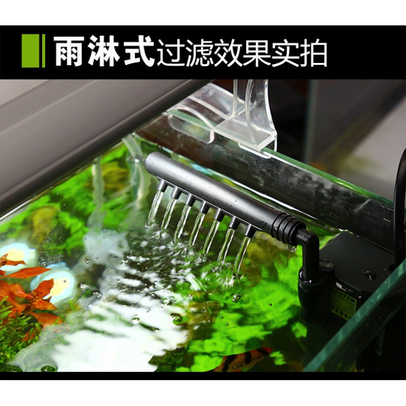 小鱼缸过滤器免换水内置增氧泵三合一氧气泵小型净水循环家用高清大图