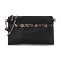 VERSACE JEANS 范思哲 奢侈品春夏款女士黑色聚酯纤维手包单肩斜挎包E3VTBPL1 70887 899 特价
