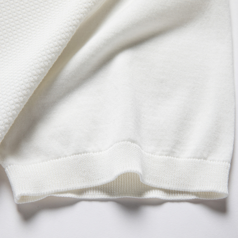 免费试穿夏季纯色桑蚕丝短袖薄款t恤男士翻领针织polo衫男装商务高清大图