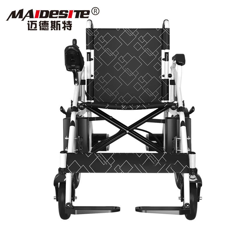 迈德斯特(MAIDESITE)电动轮椅801锂电 智能全自动老人折叠轻便小老年残疾人高靠背代步车四轮(12AH锂电池)图片