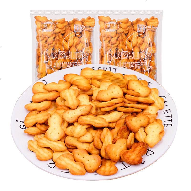 豫吉小葫芦饼干牛奶味烘焙原材料早餐点心办公室休闲食 170g*5袋