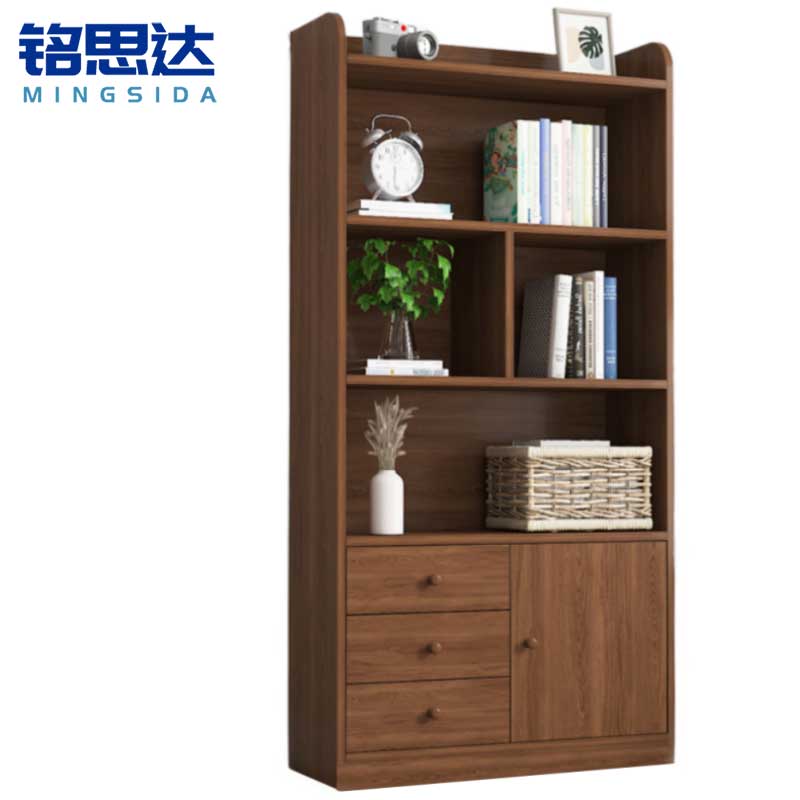 铭思达书柜四层80cm台高清大图