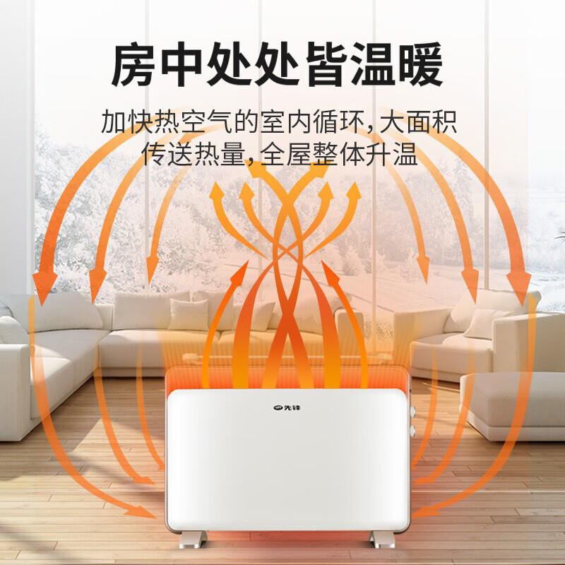 先锋(SINGFUN)取暖器 欧式快热炉 电暖器 家用电暖气 欧式快热炉 居浴两用对流式电热炉 DOK-K3高清大图