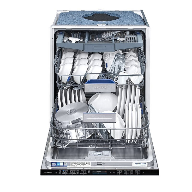 西门子(SIEMENS)全能舱16套大容量全能舱洗碗机全嵌入式晶蕾烘干除菌存储触控式不含门板SJ65ZX00MC