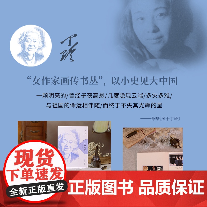 丁玲画传 女作家画传书丛 人物传记画册 李向东 王增如著 花城出版社正版书籍高清大图