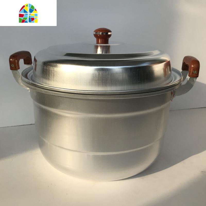 封后老式家用铝蒸锅蒸馒头加厚烧水铝锅双层大容量铝汤锅多功能健康锅 FENGHO 特厚双蒸片32厘米(适合4-8人用) 耐高清大图