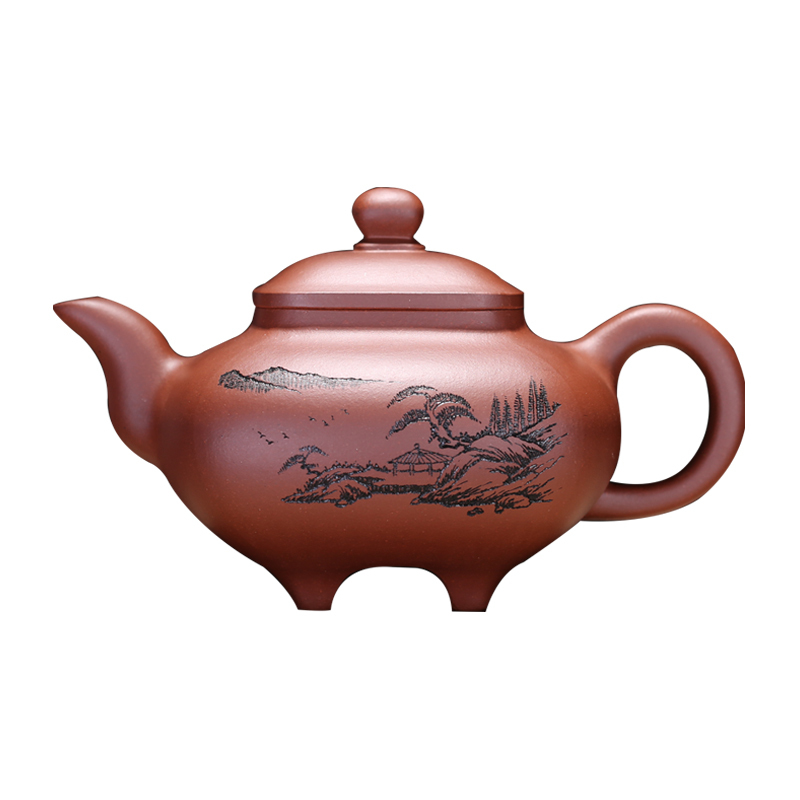 四方传炉原矿清水泥国工潘小强纯全手工紫砂壶证书名家收藏紫砂