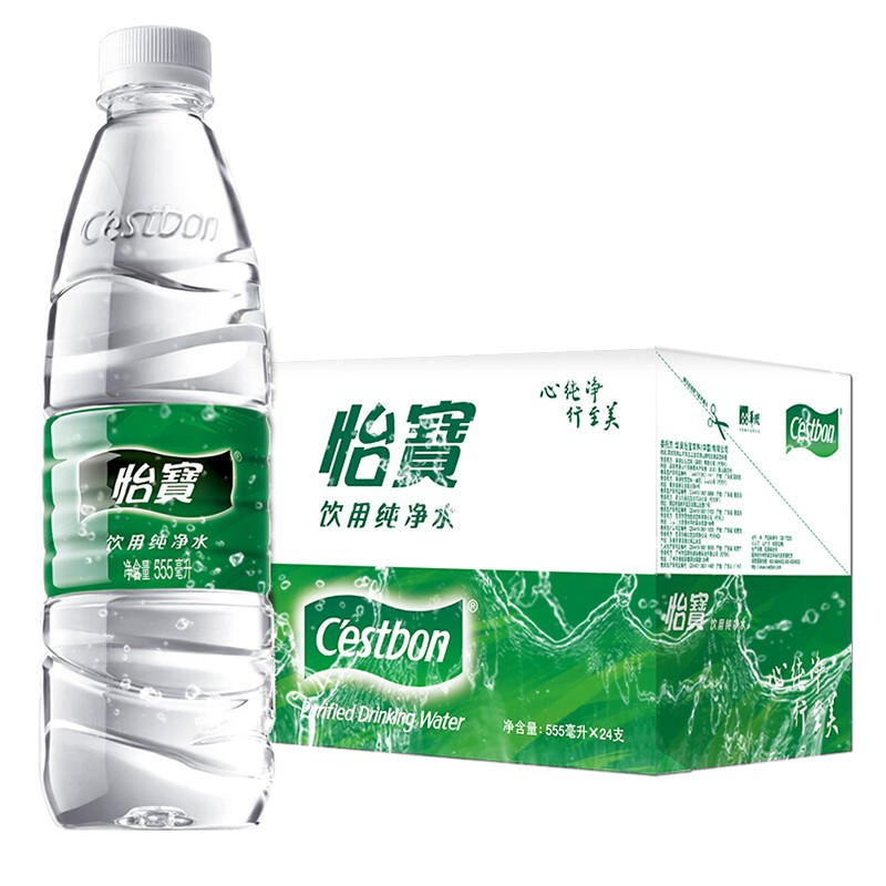 怡宝纯净水555ml 单瓶装