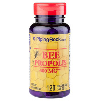 PIPING ROCK 膳食营养补充剂 美国朴诺 黑蜂胶软胶囊120粒非澳洲蜂胶保健品