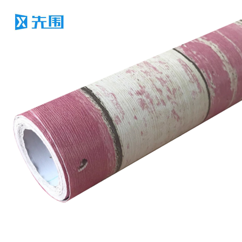 先围 自粘壁纸墙纸 红色木纹 卷
