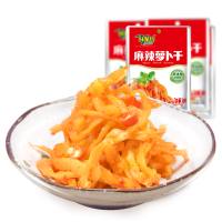 味聚特萝卜干麻辣脆萝卜条80g*10袋装自制四川特产农家风味咸菜下饭菜