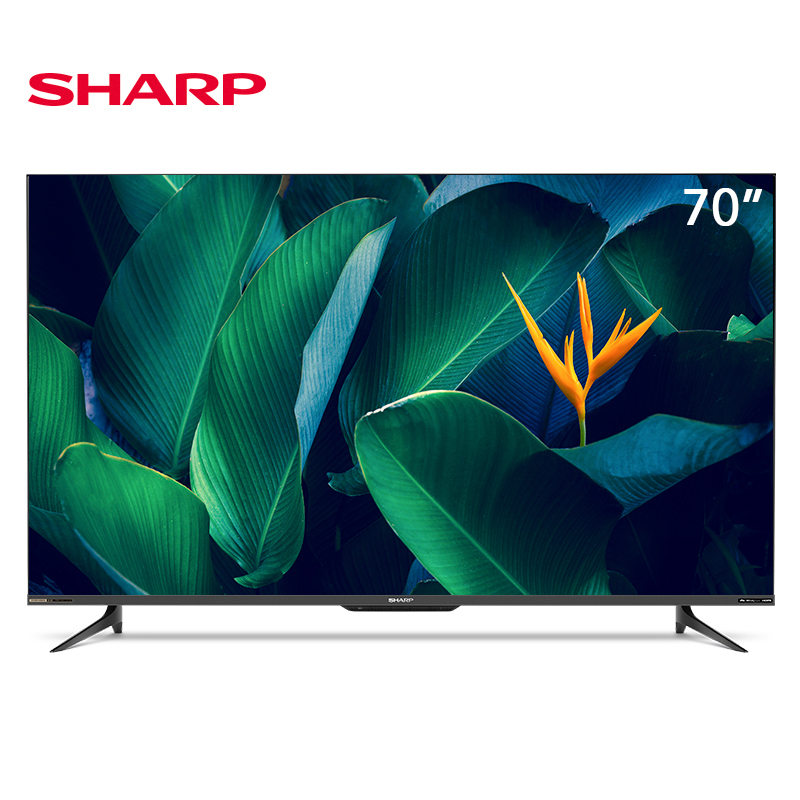 夏普(SHARP)4T-C70D7DA 70英寸4K高清智能全面屏平板液晶电视机