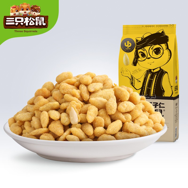 三只松鼠(threesquirrels) 蟹黄瓜子仁218g 单包装