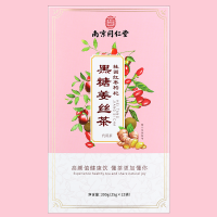容茗轩南京同仁堂乐家老铺桂圆红枣枸杞黑糖姜丝茶300g（25g*12袋）盒装T