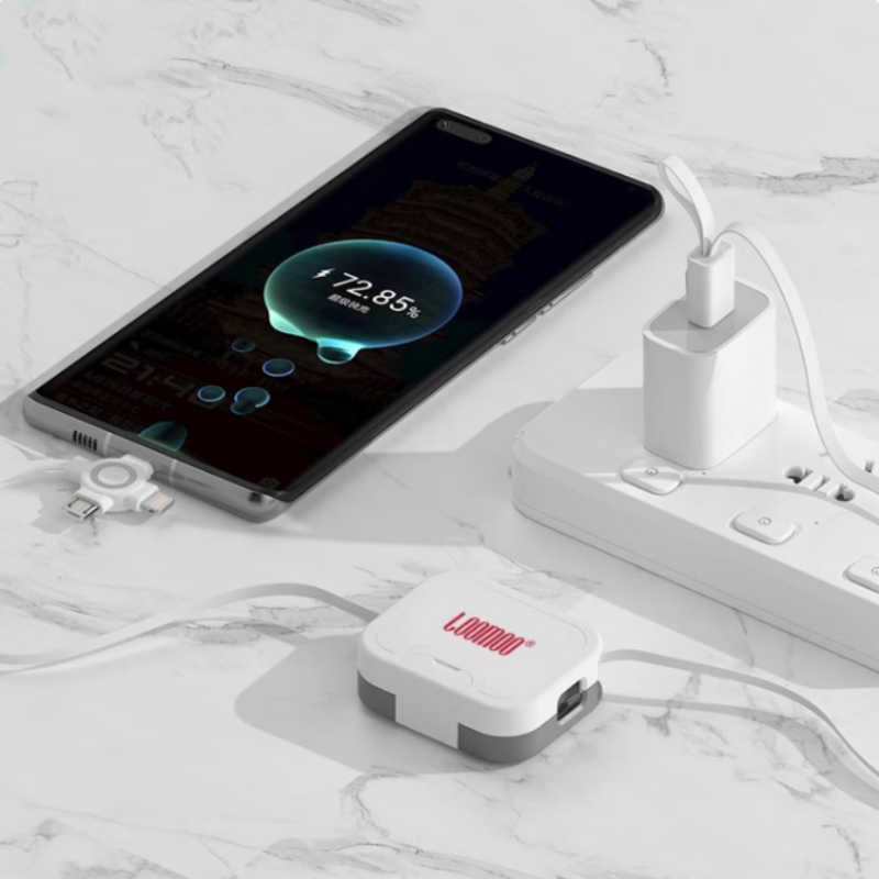 LOOMOO乐默 乐默手机支架收纳数据线 LCB-301 灰白色 货期1周高清大图