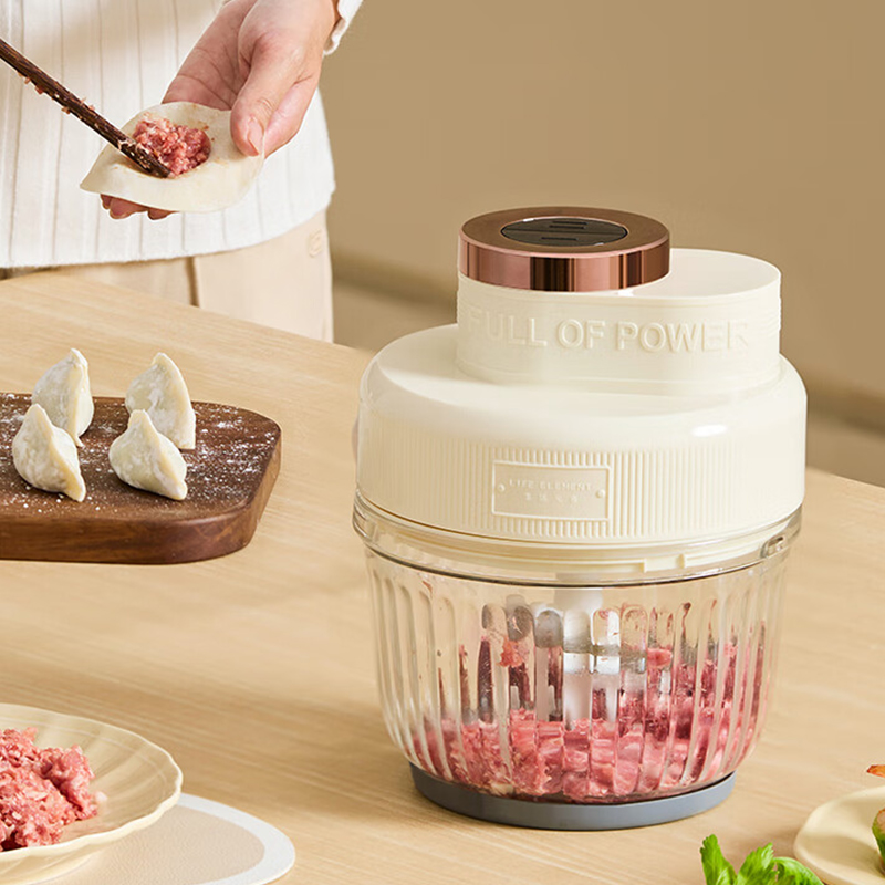 生活元素绞肉机2L立体切割快慢双档清洗便捷机械款L25-H01高清大图