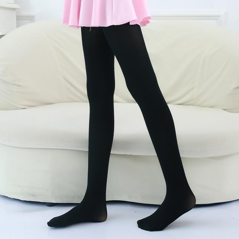 儿童连裤袜女童舞蹈袜白色打底裤薄款宝宝丝袜子练功春秋夏季黑色