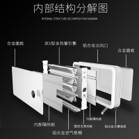 美家菲尔（Megafeel）电暖器家用取暖器电暖气片移动地暖全屋电采暖静音变频节能暖风机烤火炉MAX1-2600W