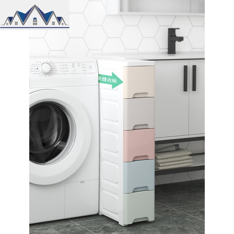 抽屉式收纳柜夹缝超窄间隙整理床头柜零食玩具衣服多层储物柜 三维工匠高清大图