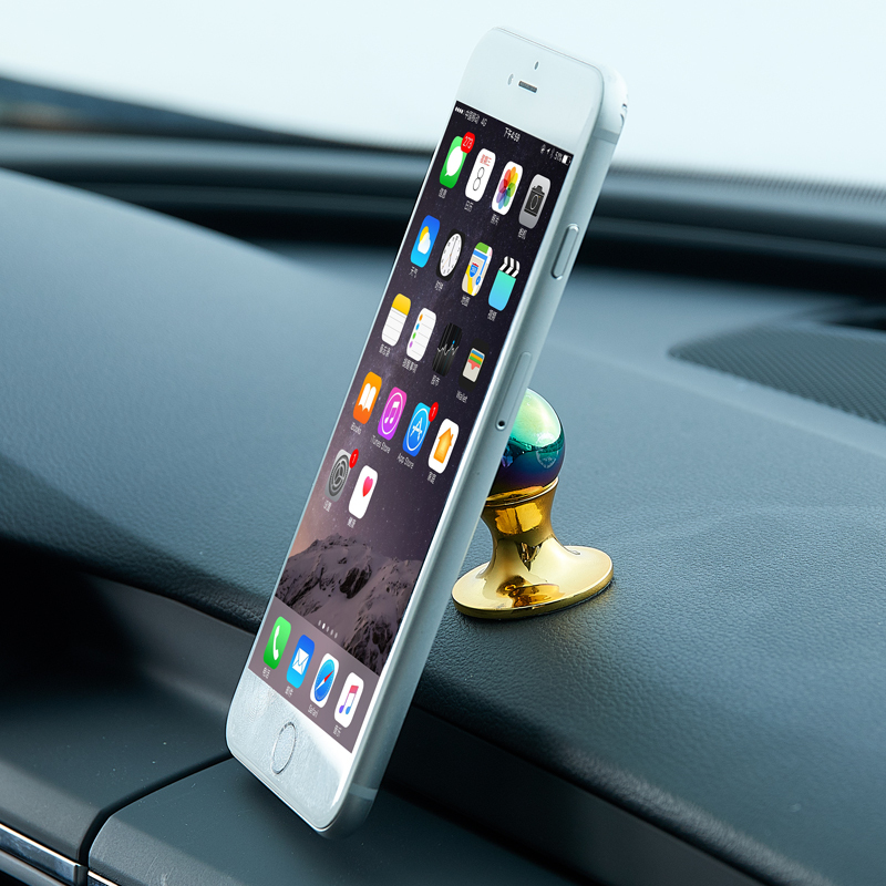 创意手机支架汽车磁性吸盘导航支架车用磁吸车上仪表台车载支架座蓝色
