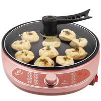 益多YD-S02B 电饼铛家用快速加热 多功能煎烤炒煮一体机 一键启动旋转控温加深大号电饼铛 可透视
