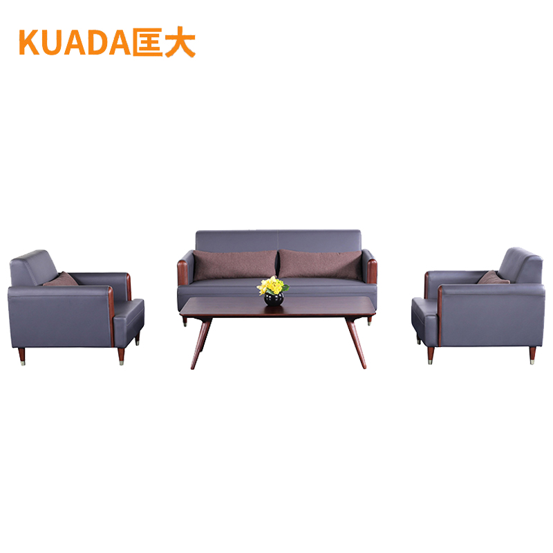 匡大 酒店沙发办公沙发 皮艺沙发 办公室接待沙发 西皮 沙发组合 KDT288高清大图