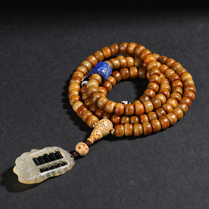 捡漏特卖牦牛骨手串108颗佛珠念珠骆驼骨手链项链原创藏式 男女款送女朋友老婆情人节七夕生日礼物