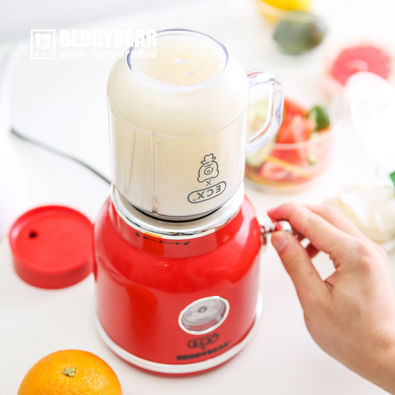 网红杯具熊(BEDDYBEAR)官方正品ECX家用电机全自动榨汁杯料理机果汁机电动果蔬榨汁机水果碰碰机-明星倾力推荐同款