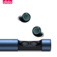 【4月初发货】dido tws真无线蓝牙耳机黑科技入耳5.0新款货源防水入耳式跑步运动手机无线耳机黑色.红色
