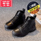可莉允男童马丁靴2022春秋新款儿童靴子加绒雪地靴棉鞋大男孩短靴潮