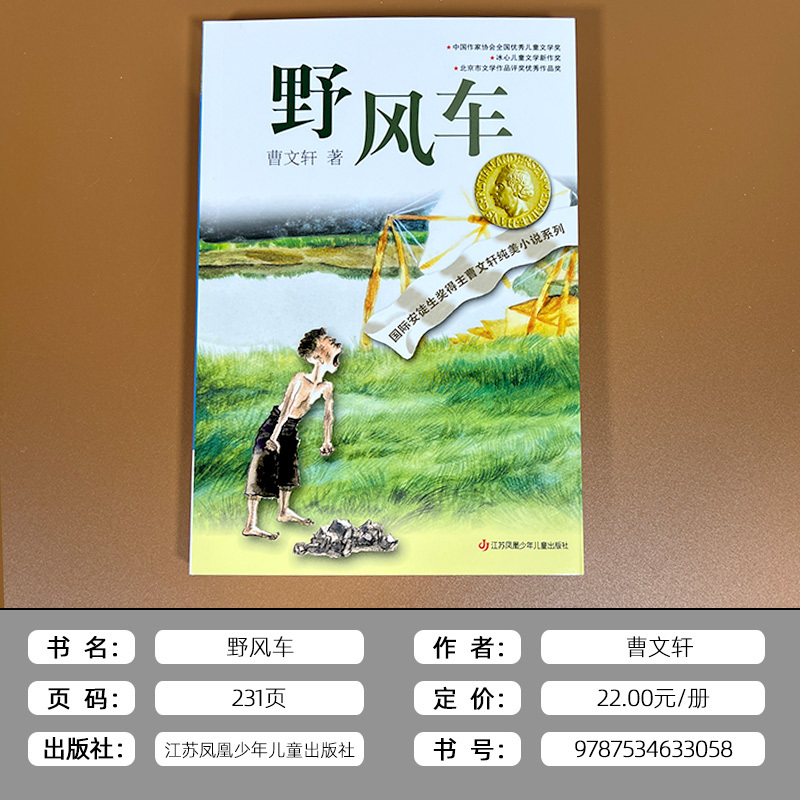 野风车 [正版]野风车全套曹文轩纯美小说系列 初中小学生课外阅读书籍三四五六年级经典书目江苏凤凰少年儿童出版社安徒生儿童