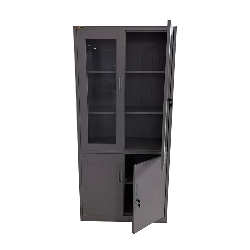 精益盛强玻璃文件柜850*390*1850mm/组高清大图
