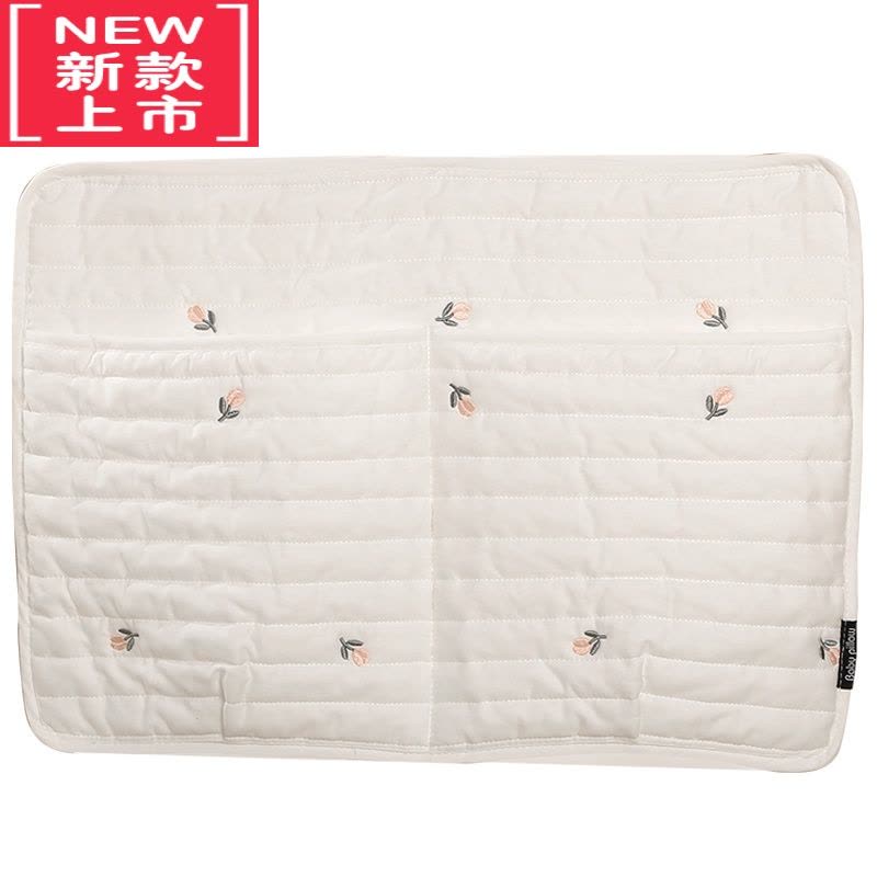 可莉允婴儿床挂袋收纳袋床头边尿布尿片袋宝宝玩具收纳 ins风布艺储物袋图片