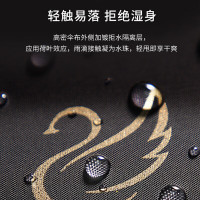 天堂伞 三折叠晴雨伞57cm*8骨黑胶防晒雨伞太阳伞遮阳伞 天鹅