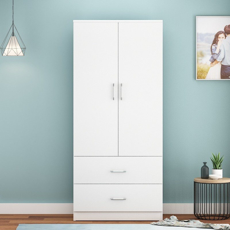 格具geju二门衣柜双开门更衣柜木质更衣柜经济型更衣柜