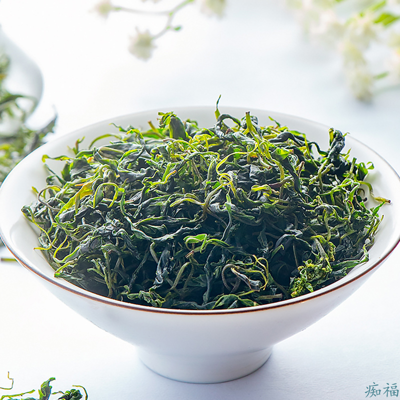 痴福 小叶苦丁茶叶小苦丁茶新茶峨眉青山绿水遇水复活散装罐装高清大图
