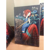 新款挂画民族风美少女客厅墙上挂画酒店个性装饰画无框画人物艺术画玄关画