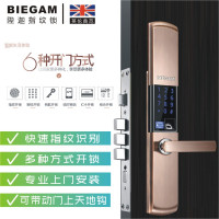 【BIEGAM】陛迦S1指纹锁智能锁电子门锁防盗门电子门锁通用型别墅室外门 【远程密码开锁 】三年质保