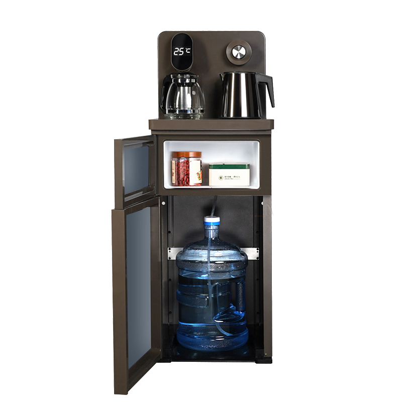 meiling/美菱t78茶吧机饮水机大尺寸智能遥控数显家用免抬桶双壶13档